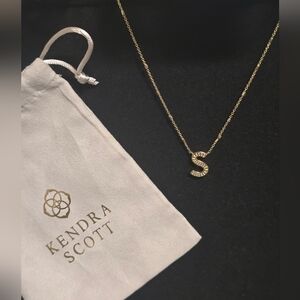 Kendra Scott Gold Initial Necklace